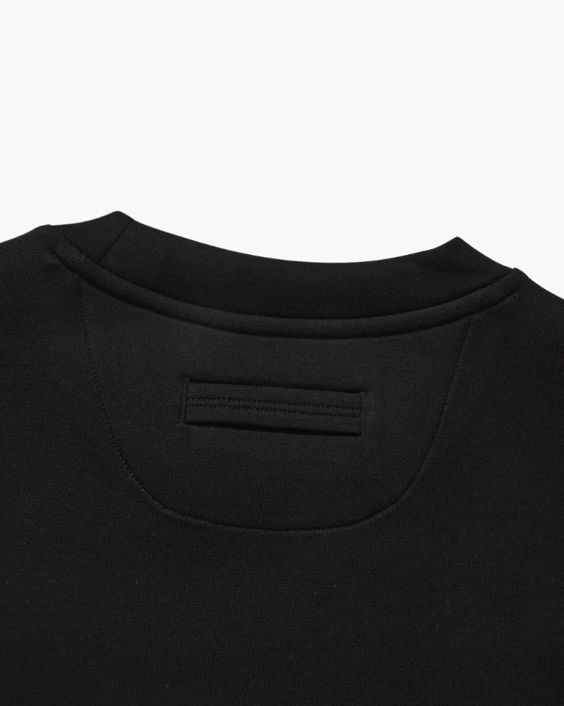 Klassisches Modal-Mix Rundhals-Sweatshirt