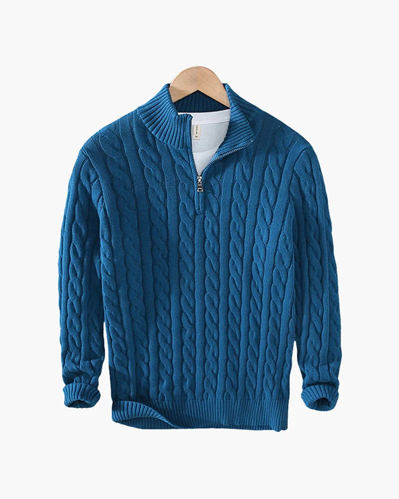 Verbier Pullover mit Halbreißverschluss
