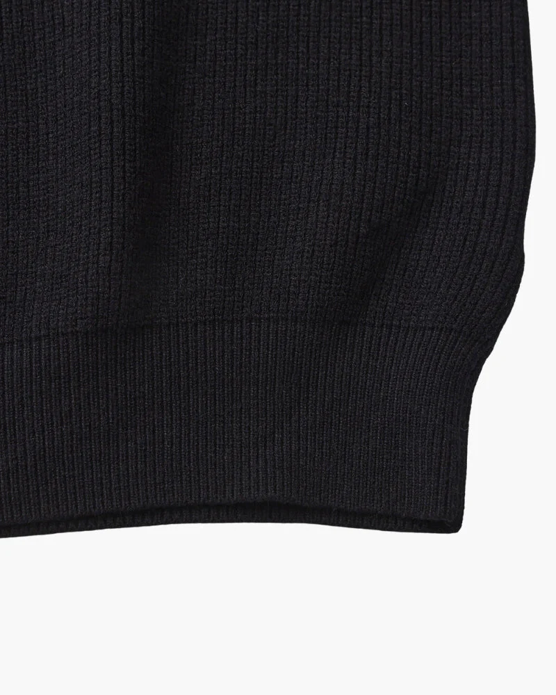 Edler Strickpullover mit Halbreißverschluss
