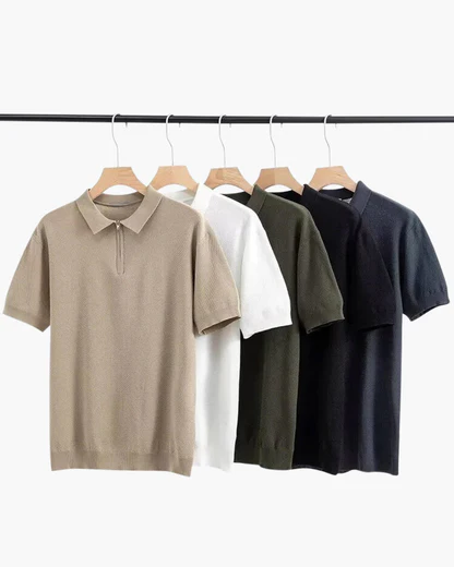 Marbella Zip-Up-Polo