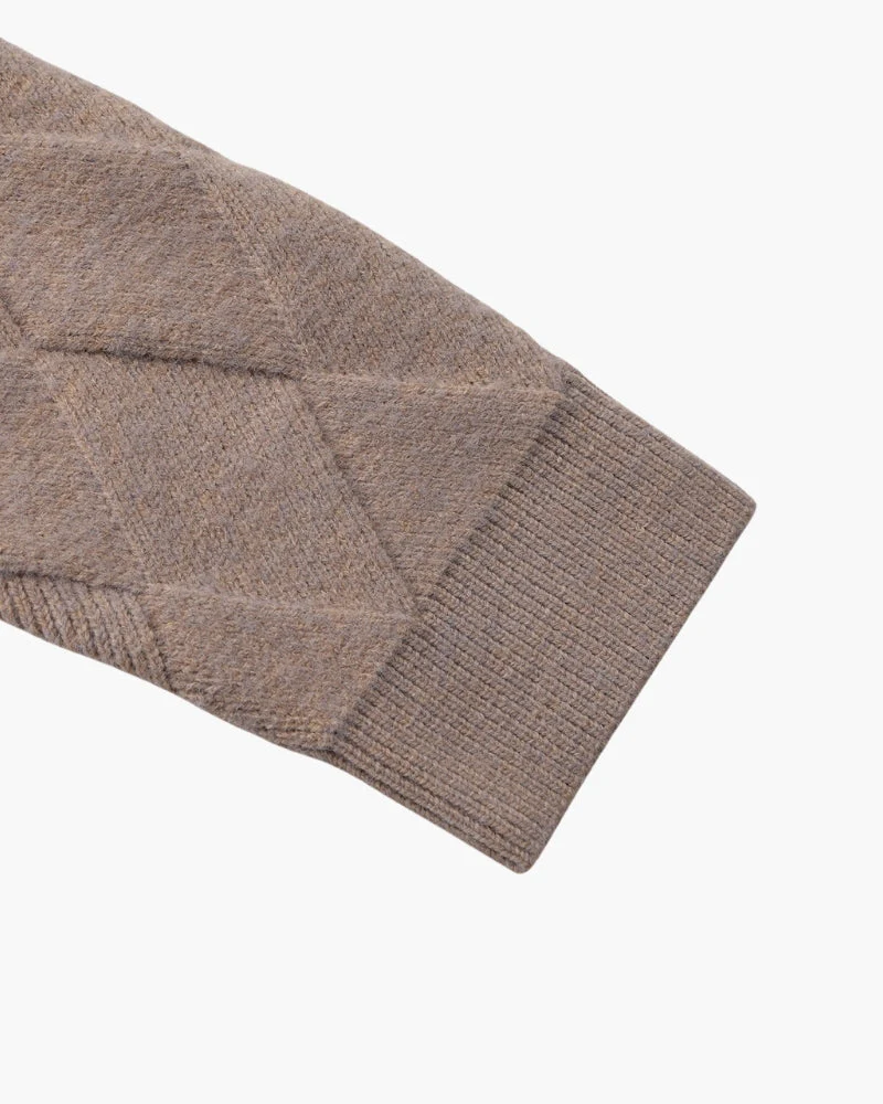 Heritage Diamantstrick Zip-Cardigan