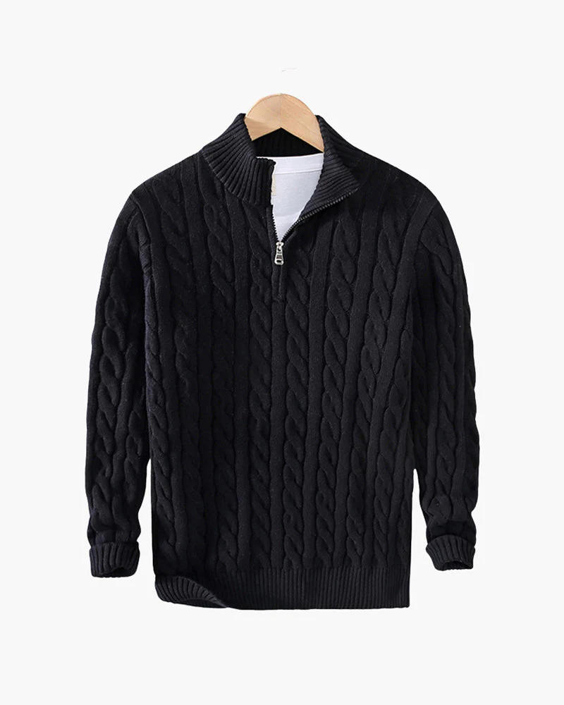 Verbier Pullover mit Halbreißverschluss
