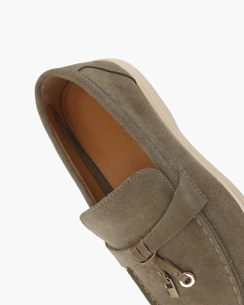 Old Money Wildleder Damen-Loafers