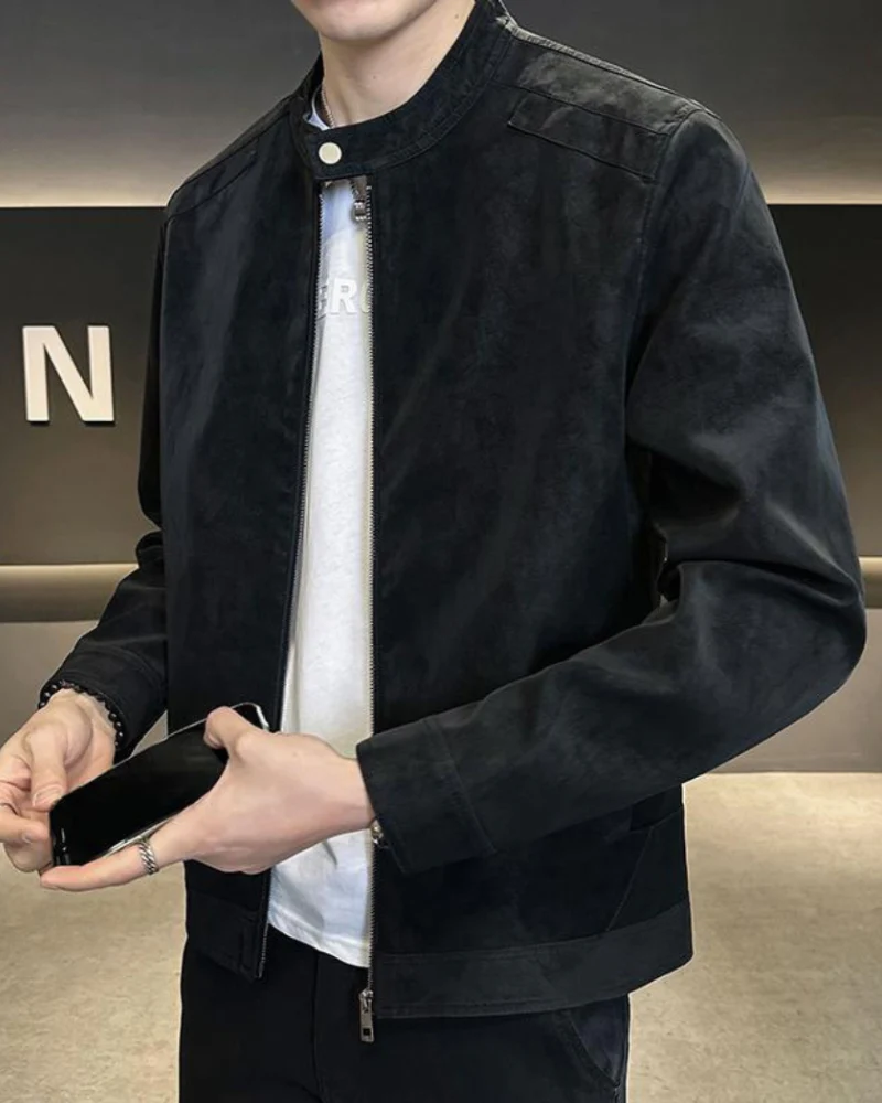 Estate Wildleder-Lederjacke