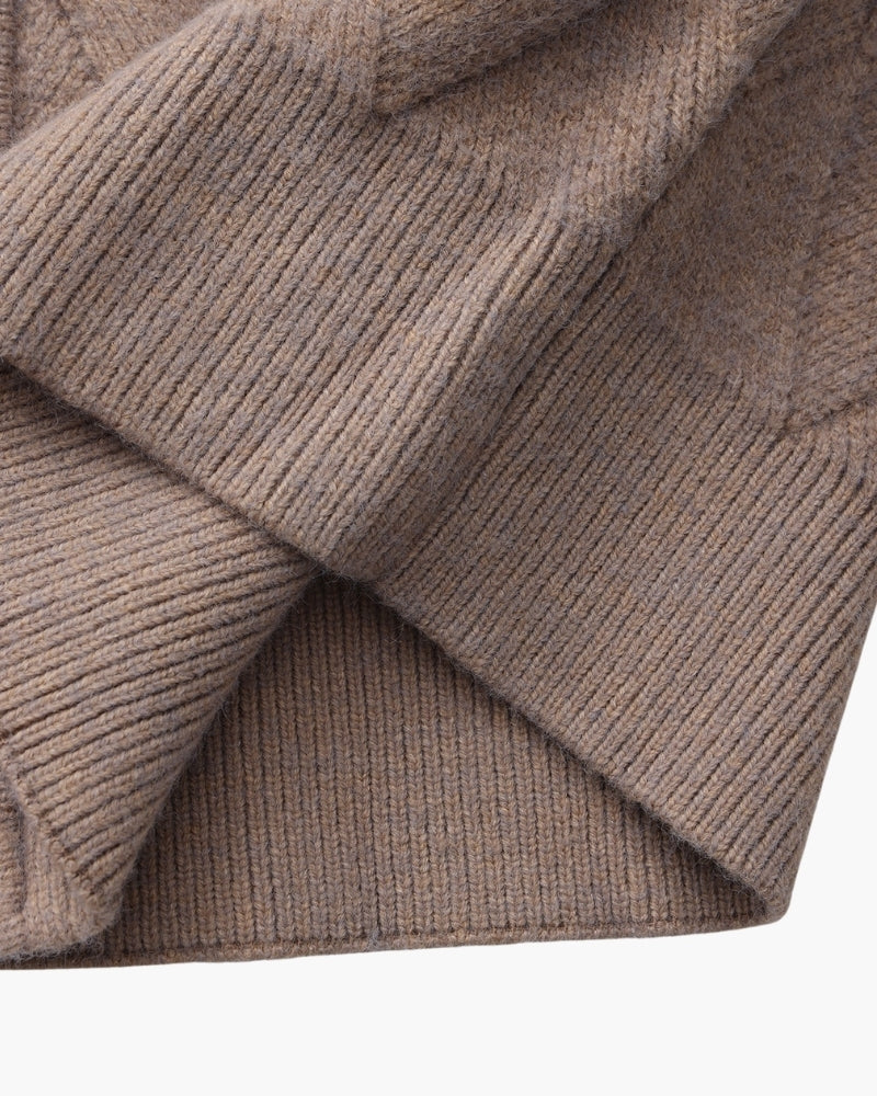 Heritage Diamantstrick Zip-Cardigan