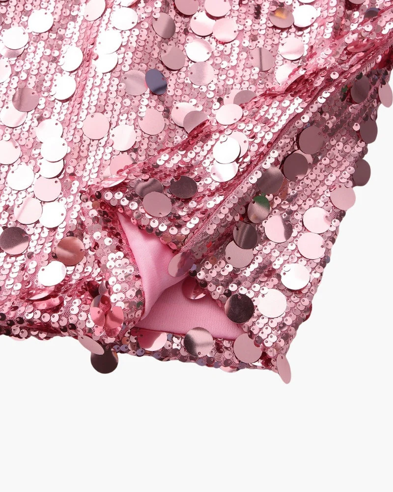 Pailletten Party-Minikleid
