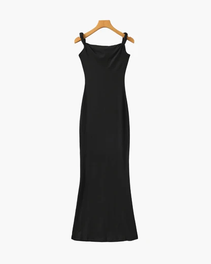 Schulterfreies Bodycon-Langkleid
