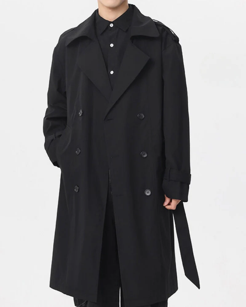 Klassischer Zweireiher-Trenchcoat