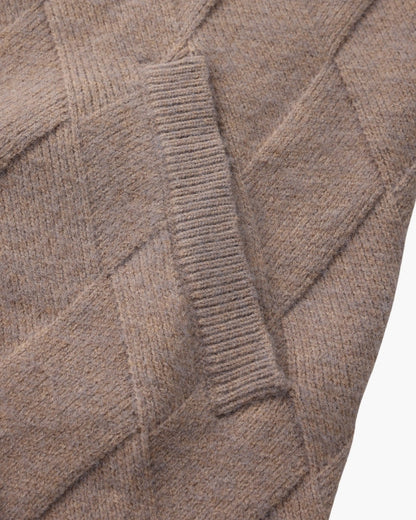 Heritage Diamantstrick Zip-Cardigan