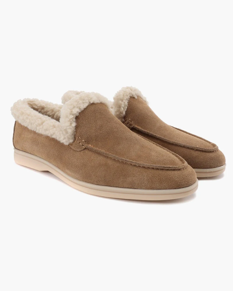 Pelzgefütterte Premium-Loafers