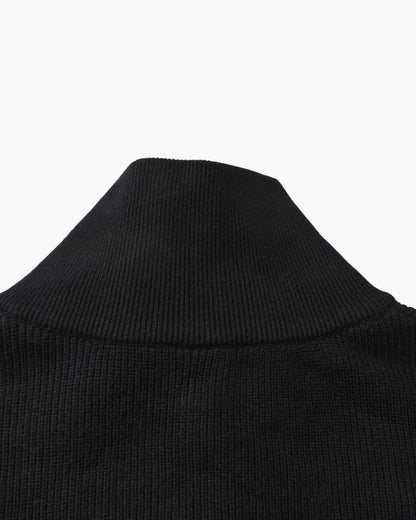 Edler Strickpullover mit Halbreißverschluss