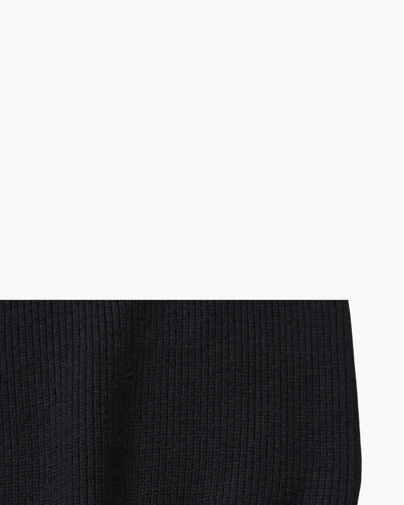 Edler Strickpullover mit Halbreißverschluss