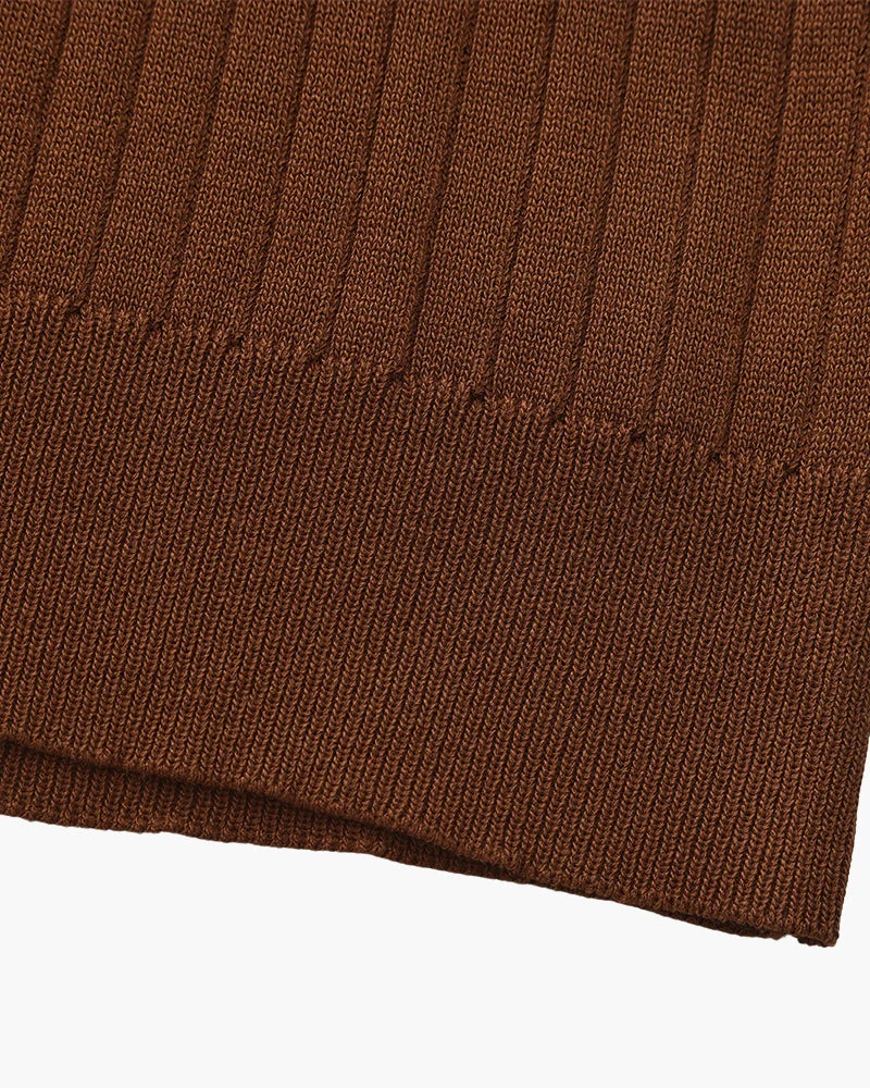 Premium Geripptes Polo