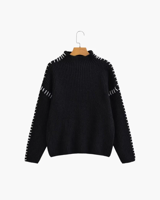 Der Lila Stitch Pullover