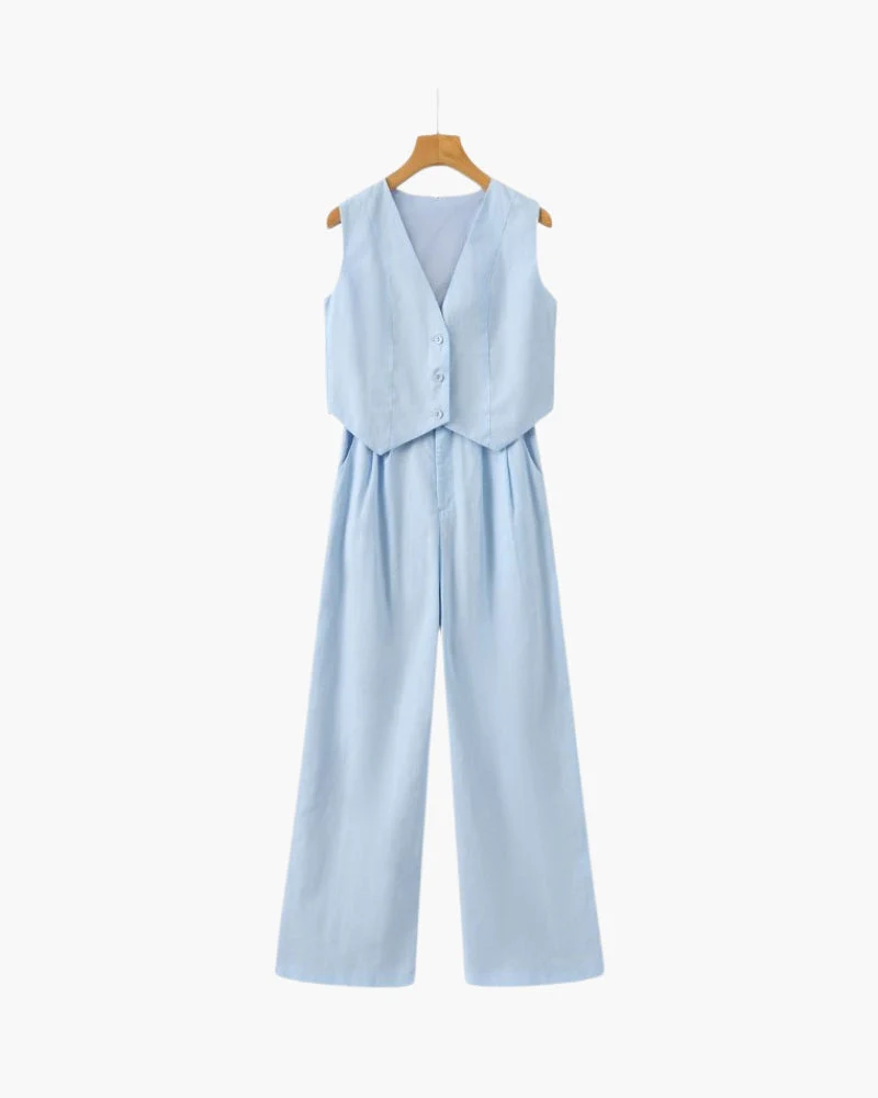 Classy Lady - Zweiteiliges Leinen-Set