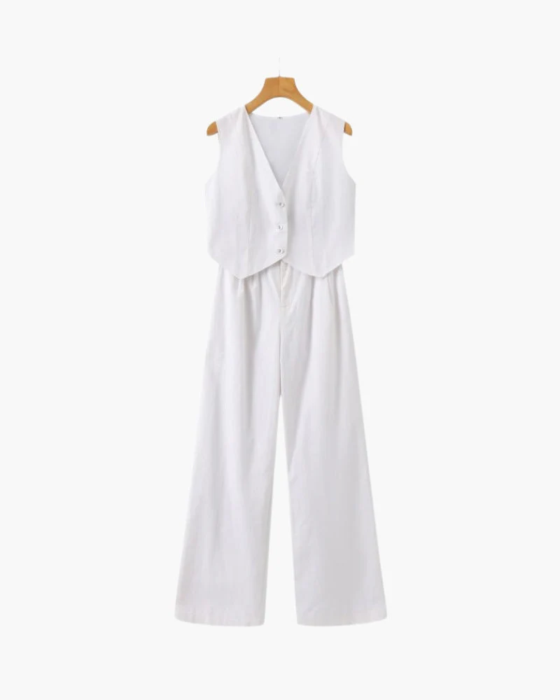 Classy Lady - Zweiteiliges Leinen-Set