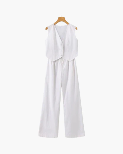 Classy Lady - Zweiteiliges Leinen-Set