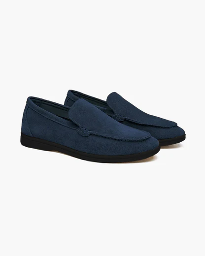 Premium Wildleder-Loafers - Schwarze Sohlen