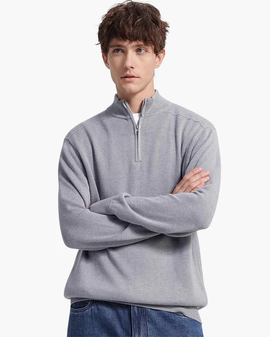 100% Merinowolle Zip-Up