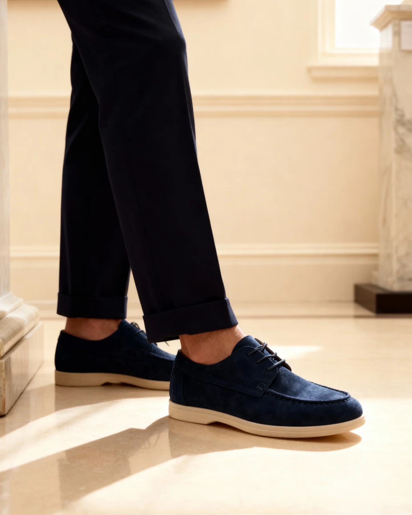 Premium Wildleder-Schnürschuhe