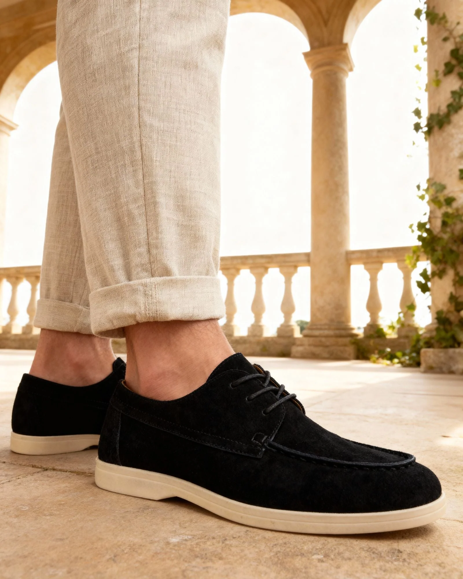 Premium Wildleder-Schnürschuhe