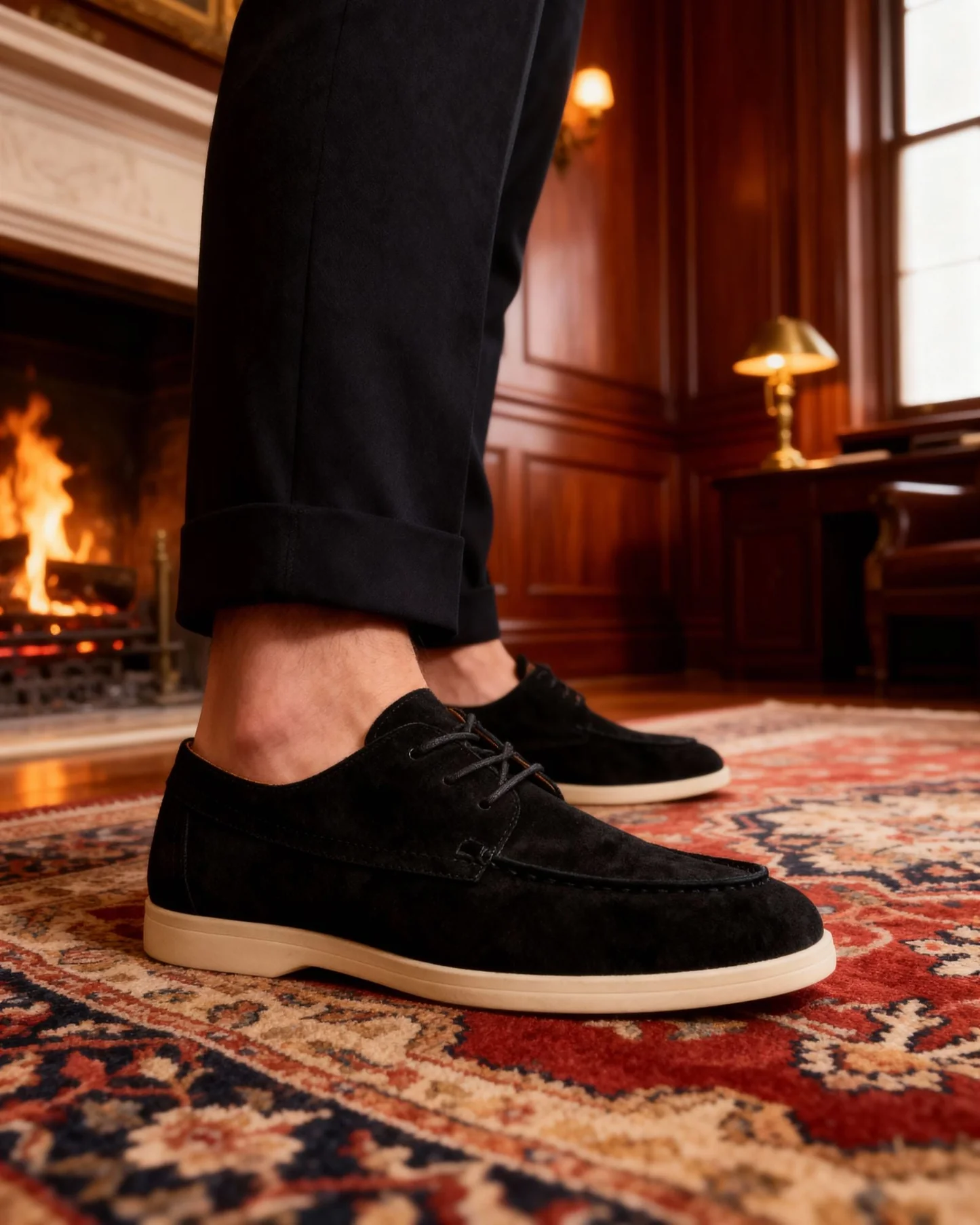 Premium Wildleder-Schnürschuhe