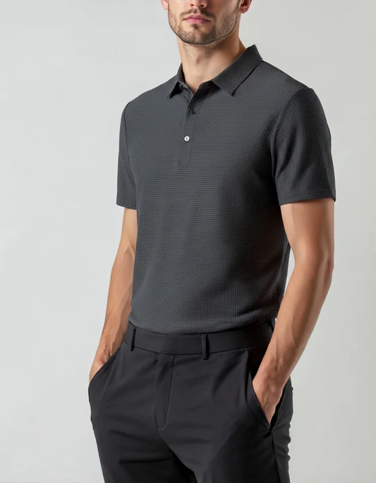 Prestigio Seiden-Polo (Knitterfrei)