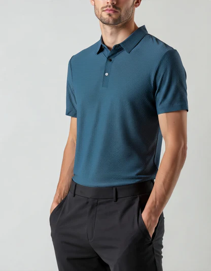 Prestigio Seiden-Polo (Knitterfrei)
