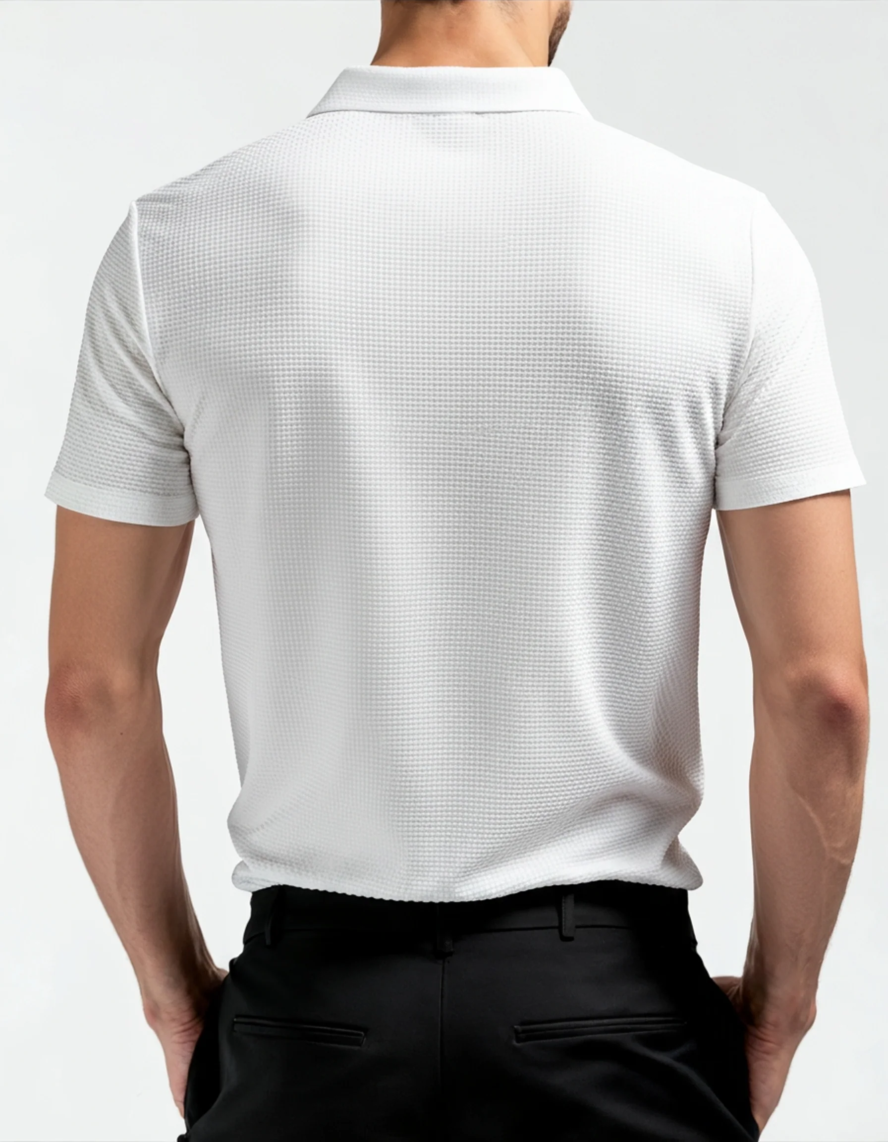 Prestigio Seiden-Polo (Knitterfrei)