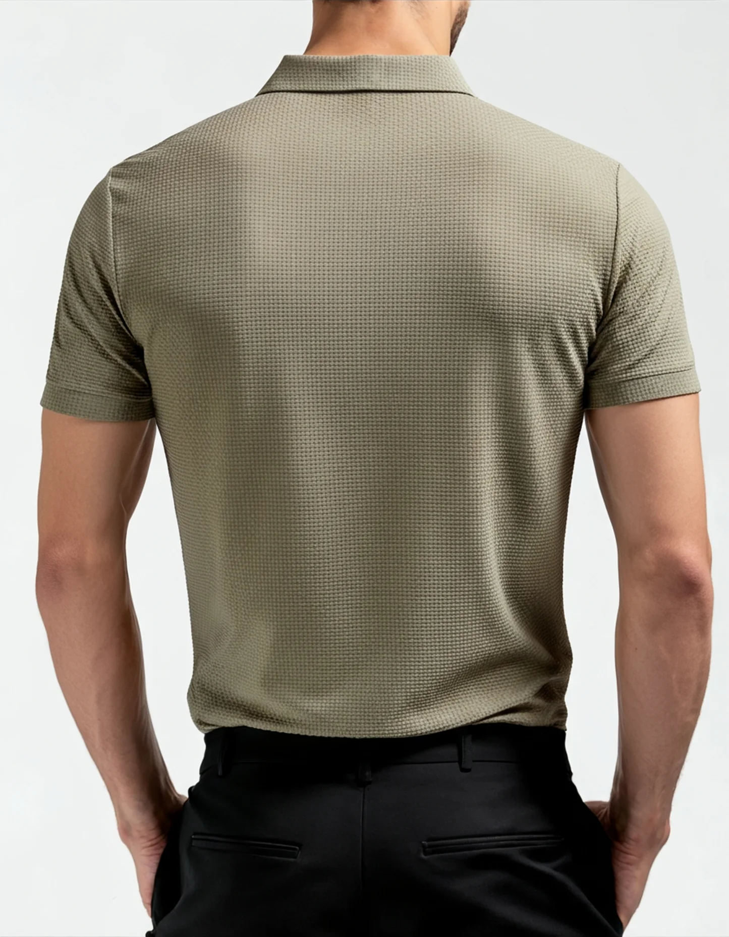 Prestigio Seiden-Polo (Knitterfrei)