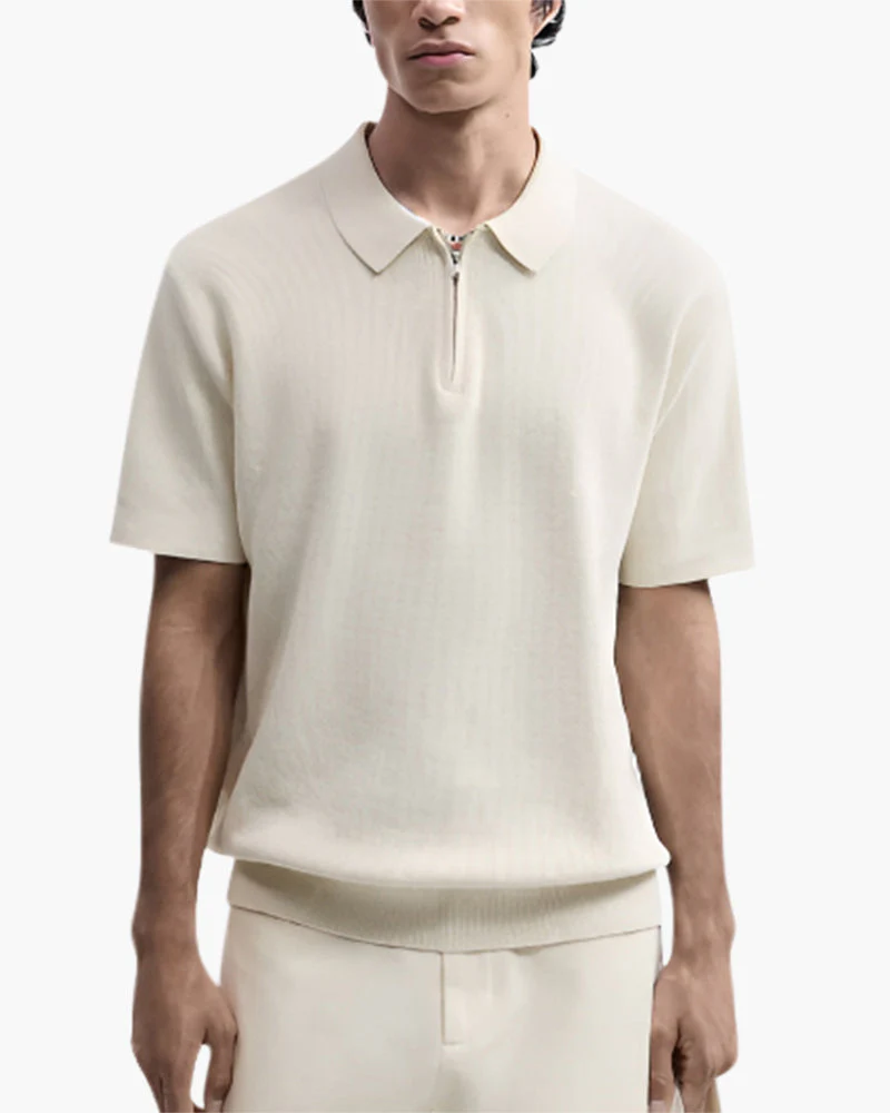 Marbella Zip-Up-Polo