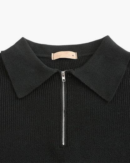 Cesare Pullover mit Halbreißverschluss
