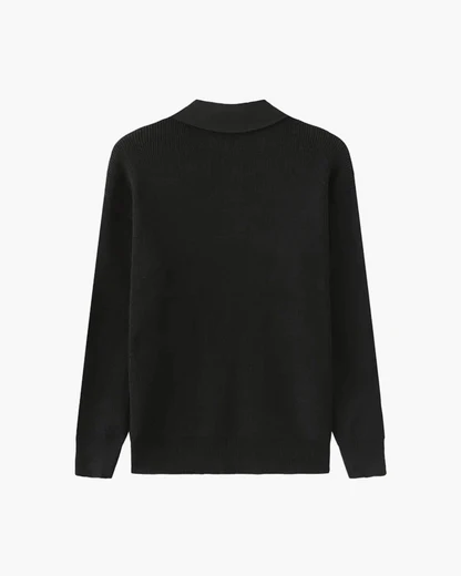 Cesare Pullover mit Halbreißverschluss
