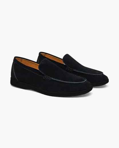 Premium Wildleder-Loafers - Schwarze Sohlen