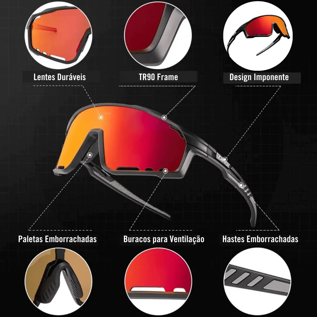 Sportliche Bewegungs-Sonnenbrille